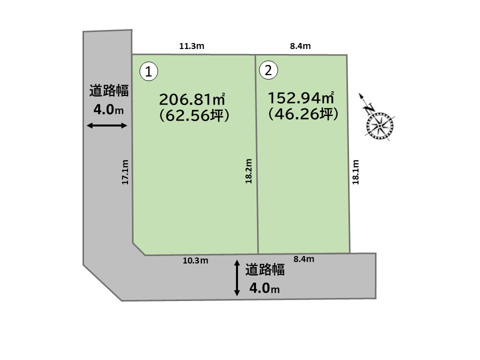 【深谷市上野台　全体区画図】