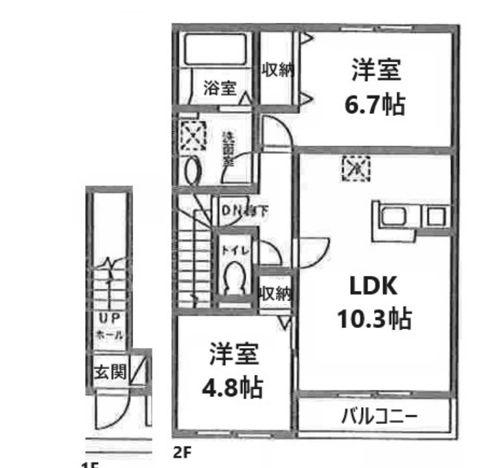 コンフォートグレイスＣの間取り