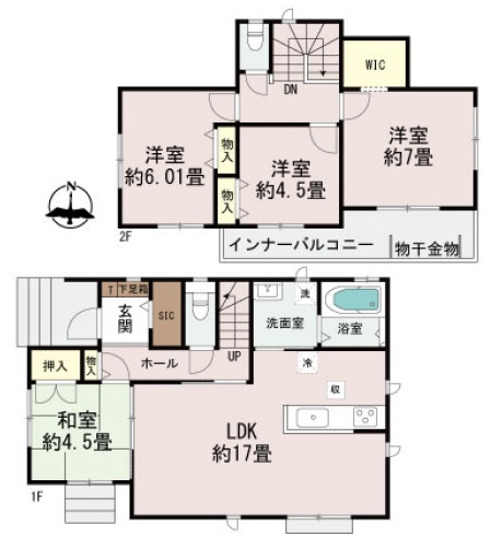 南城市玉城富里（全2棟）B号棟の間取り|B号棟　