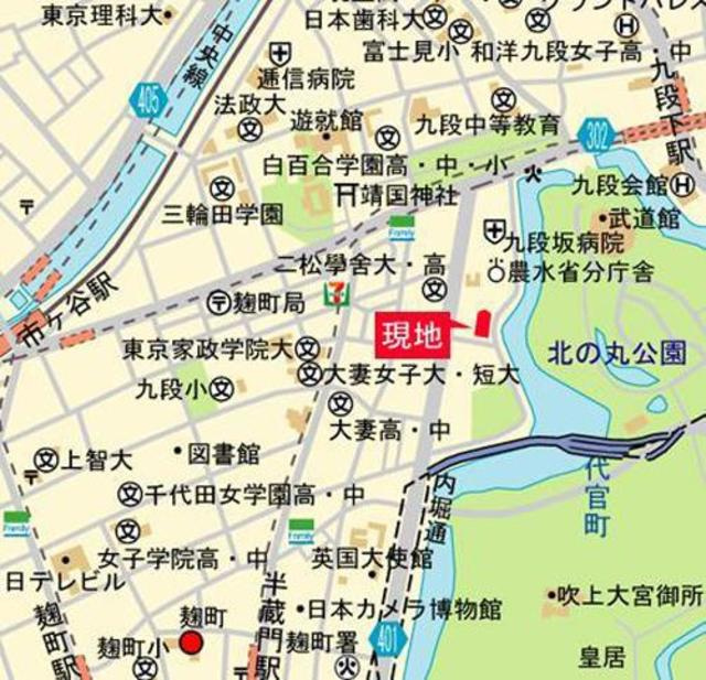 パークマンション千鳥ヶ淵の地図