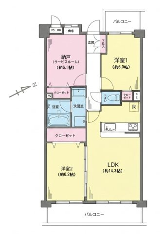 【間取り】 | ライオンズガーデン大泉学園第二（成増店） | ※図面と現況が異なる場合は現況優先となります。