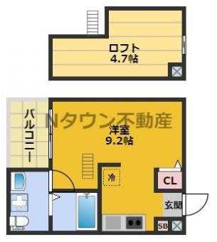 【間取り】 | イースト クレッセント | 間取りです。
