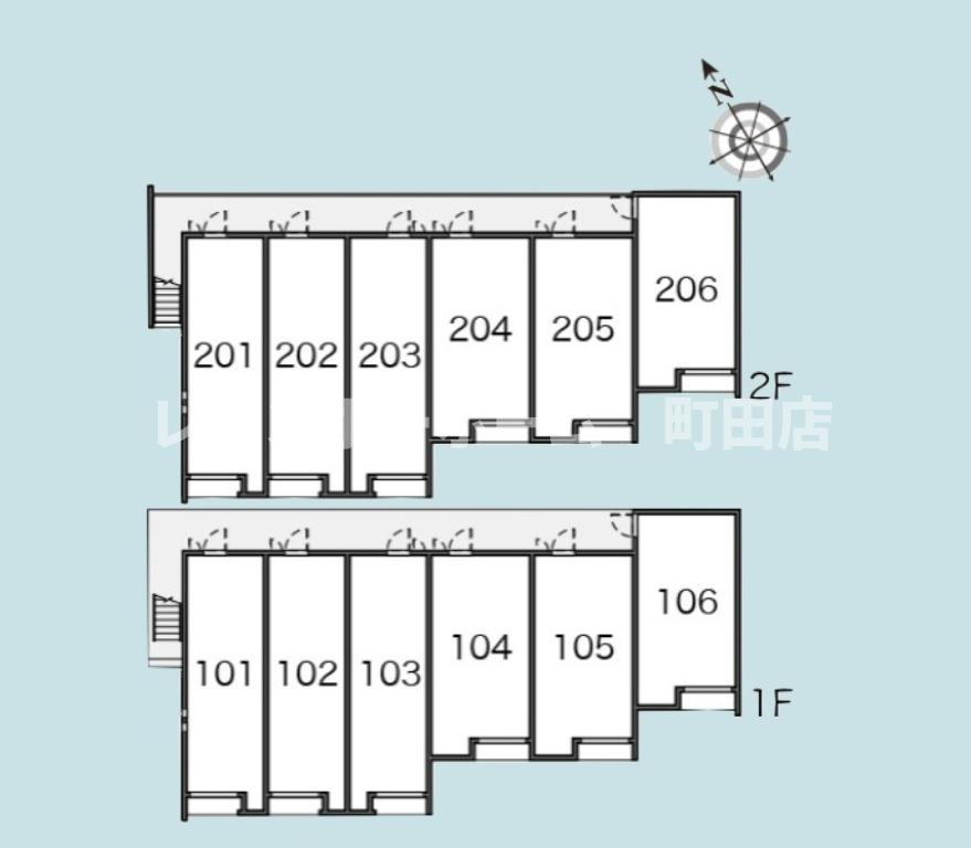 クレイノビュートップ相原※初期費用分割後払いサービス利用可能物件の区画図