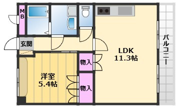 【間取り】 | ソレイユ一条院