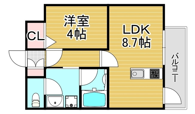 【間取り】 | リアンシエルブルーJR香椎 