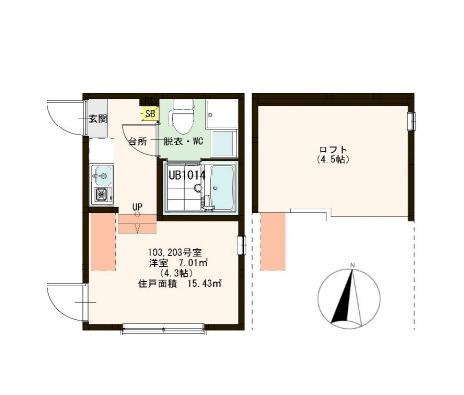 足立区中川４丁目のアパートの間取り|

