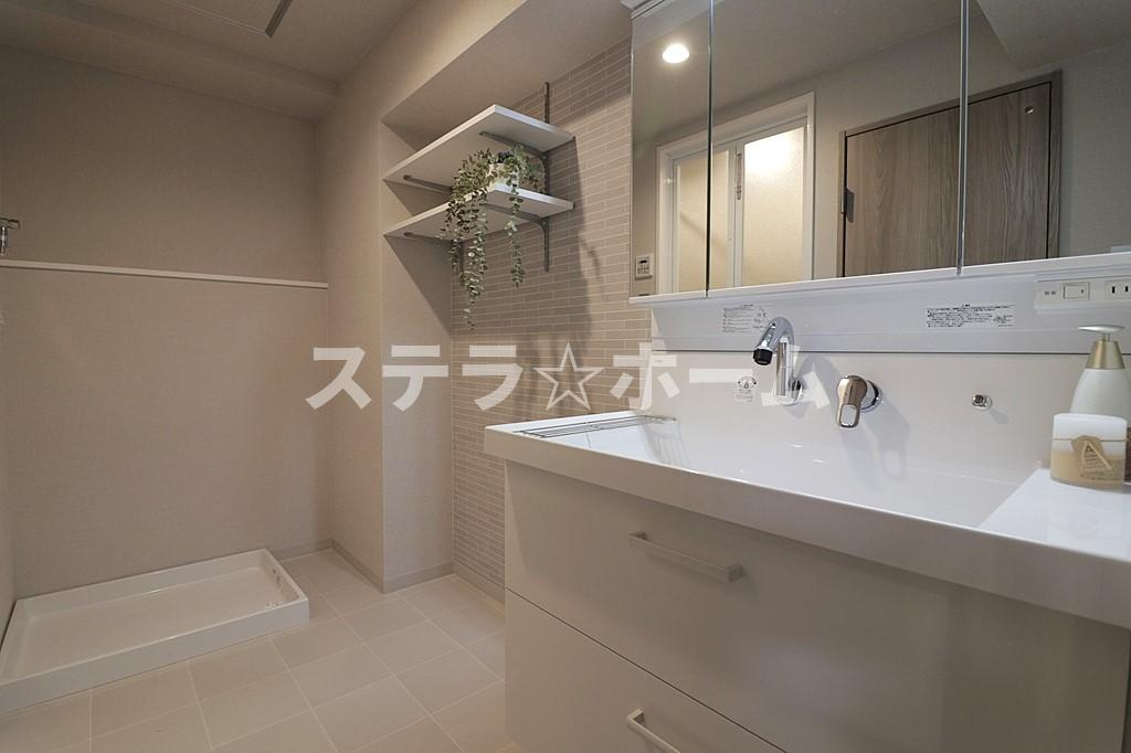 シティコート下新庄の独立洗面台|使いやすい独立洗面台です