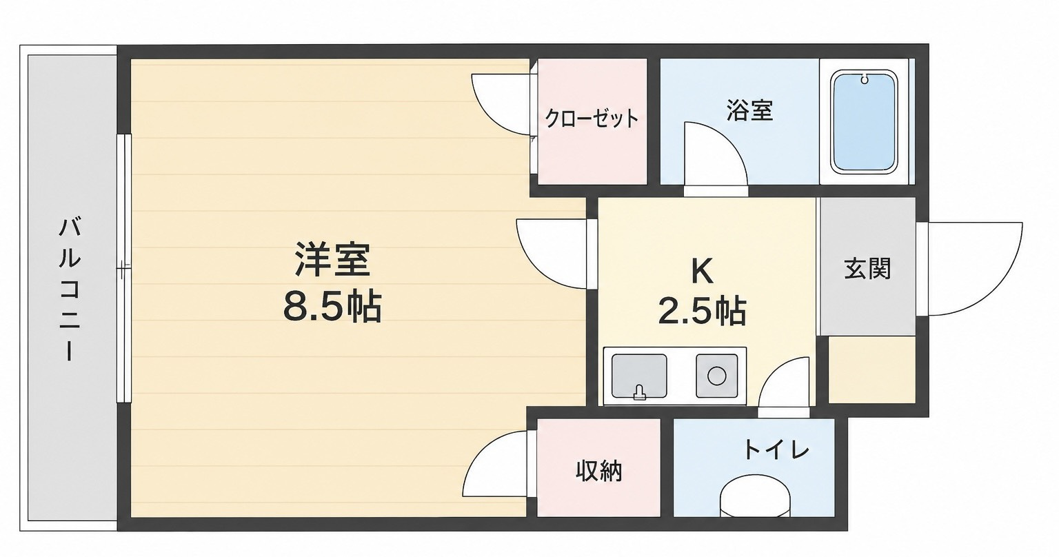 ヴィラージュⅠの間取り