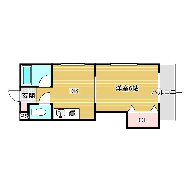 都部ハイツの間取り