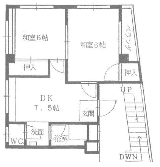 植野マンションの間取り