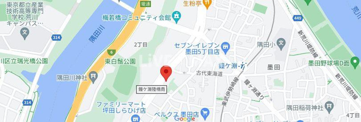 【地図】ブライズフォルム墨田 
