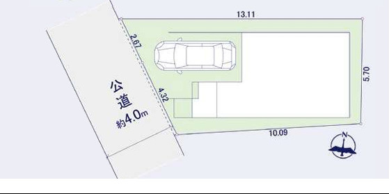 江戸川区松島４丁目新築戸建の区画図