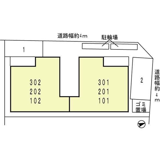 メルチェ・アモーレの区画図