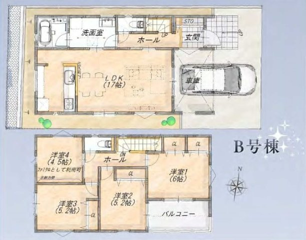 【横浜市南区六ツ川4丁目1230-21全2棟新築戸建て】★仲介手数料無料★（六つ川西小学校・六ツ川中学校）