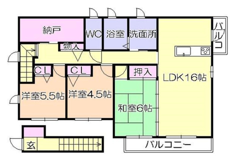 ドーマ櫛原【キャシュバック対象物件】の間取り