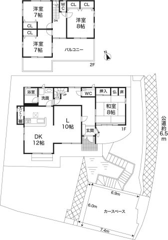 垂水区星が丘3丁目一戸建の間取り