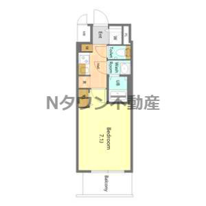 【間取り】 | S-RESIDENCE名古屋菊井aline(アライン) | 間取りです。