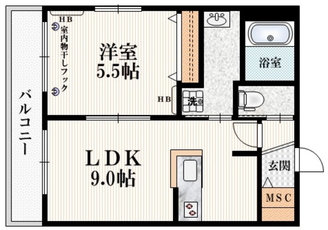 モンシェールの間取り|★最上階・角部屋★