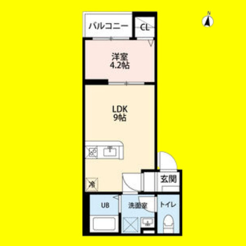 PLUM　FIELD　六番町　(プラムフィール　名古屋市賃貸　仲介手数料無料の間取り