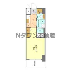【間取り】 | S-RESIDENCE名古屋菊井aline(アライン) | 間取りです。
