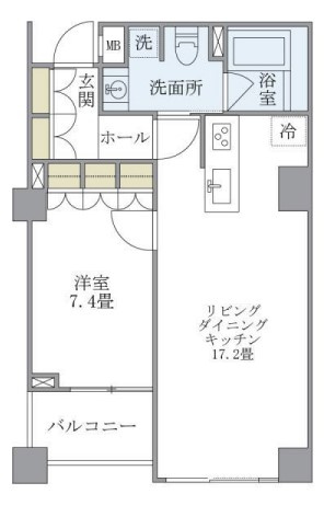 KDXレジデンス西原の間取り