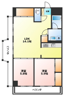 【間取り】 | フラット１７１
