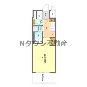 【間取り】 | S-RESIDENCE名古屋菊井aline(アライン) | 間取りです。