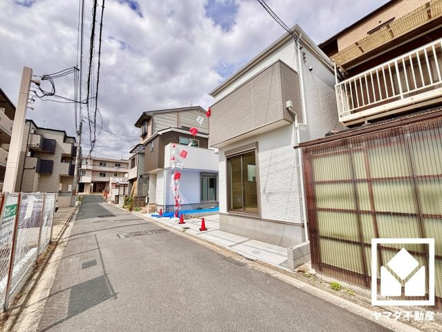 伏見区深草仙石屋敷町　1期の前面道路含む現地写真