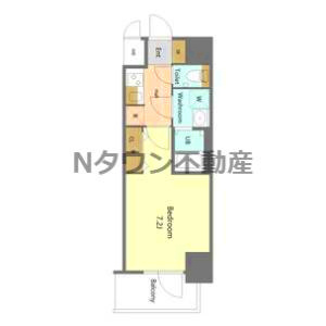 【間取り】 | S-RESIDENCE名古屋菊井aline(アライン) | 間取りです。