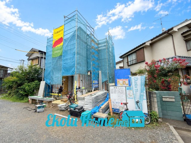 武蔵村山学園第4　全1棟の外観|現地 （2026年9月）撮影
※空はCG加工しています。