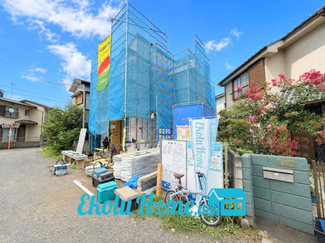 武蔵村山学園第4　全1棟の外観|現地 （2026年9月）撮影
※空はCG加工しています。