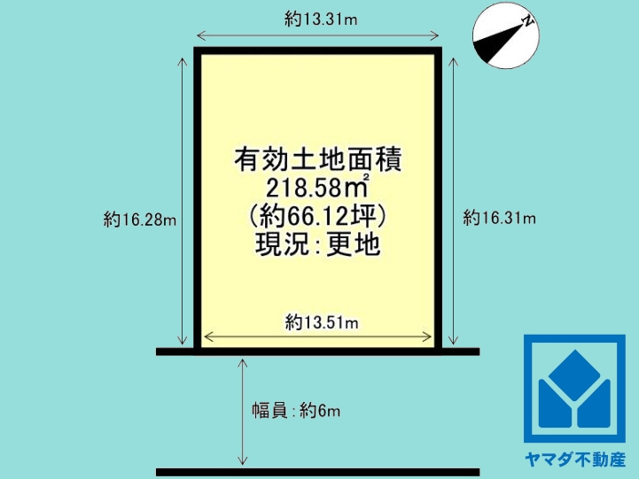 伏見区深草車阪町の土地図