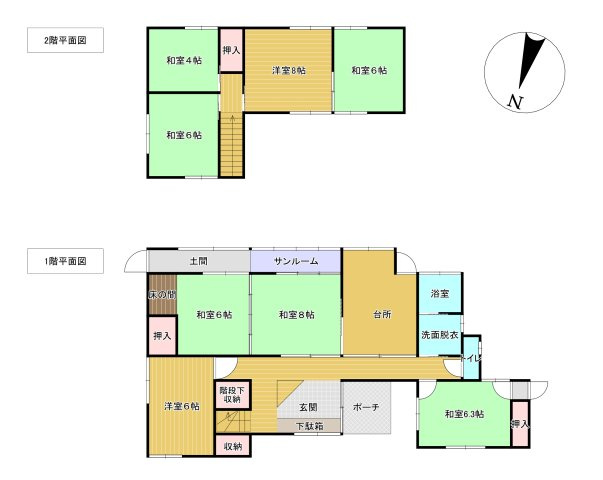 胎内市羽黒　２階建　８DK