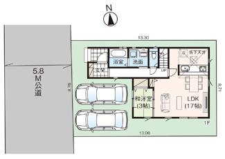 【区画図】 | 北足立郡伊奈町大針　全１棟 | 区画図