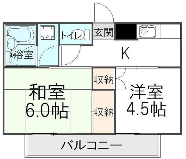 ＭＯハイツの間取り