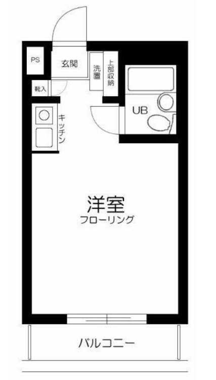 シルフィード用賀　分譲賃貸　南向き　駐輪場の間取り