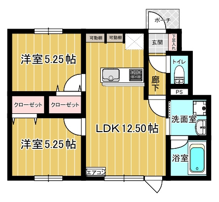 愛という名のもとにの間取り