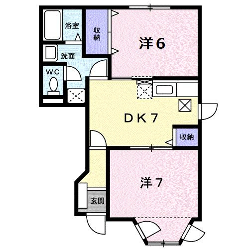 グリーンウッドＡの間取り