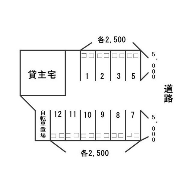 則武東4丁目駐車場の間取り