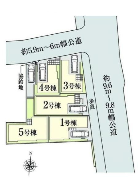 横浜市緑区鴨居町の新築一戸建の区画図