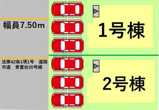 よかタウン／菊陽町津久礼１４期／２号棟の区画図