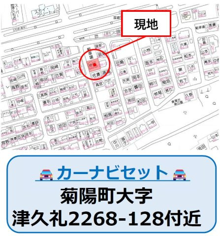 よかタウン／菊陽町津久礼１４期／２号棟の地図