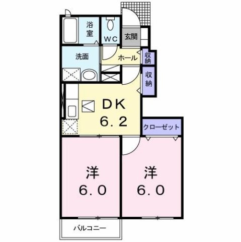 Ｆ．グローリアⅠの間取り