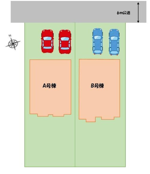 【横浜市磯子区洋光台2丁目11-12全2棟新築戸建て】★仲介手数料無料★（洋光台第三小学校・洋光台第一中学校）の区画図
