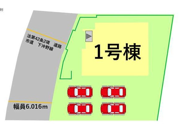 よかタウン／合志市栄4期／１号棟の区画図