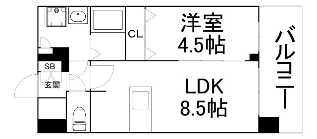 【間取り】 | プレサンス玉造駅前