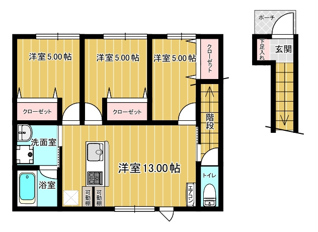 愛のかけひきの間取り
