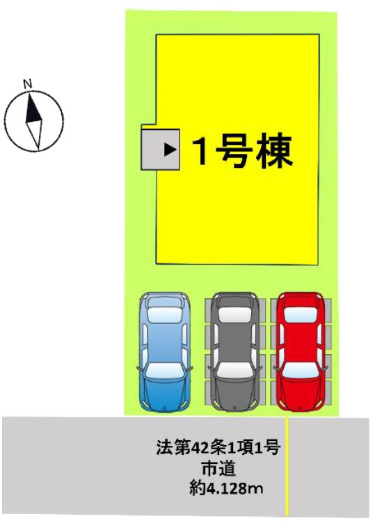 よかタウン／西区城山下代3期／１号棟の区画図