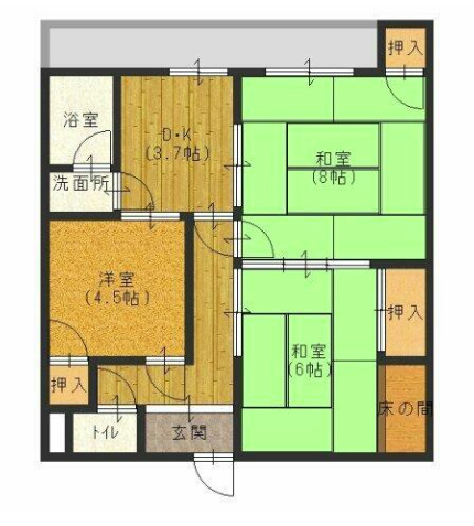 寺本マンションの間取り
