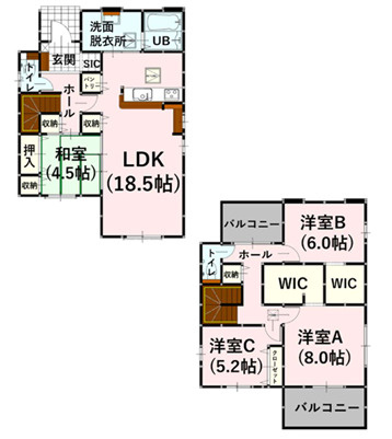 よかタウン／大津町引水8期／７号棟の間取り